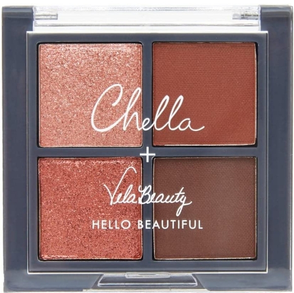 Chella Blushing Rose Eyeshadow Palette, Travel Size Mini Eyeshadow - Picture 2 of 5